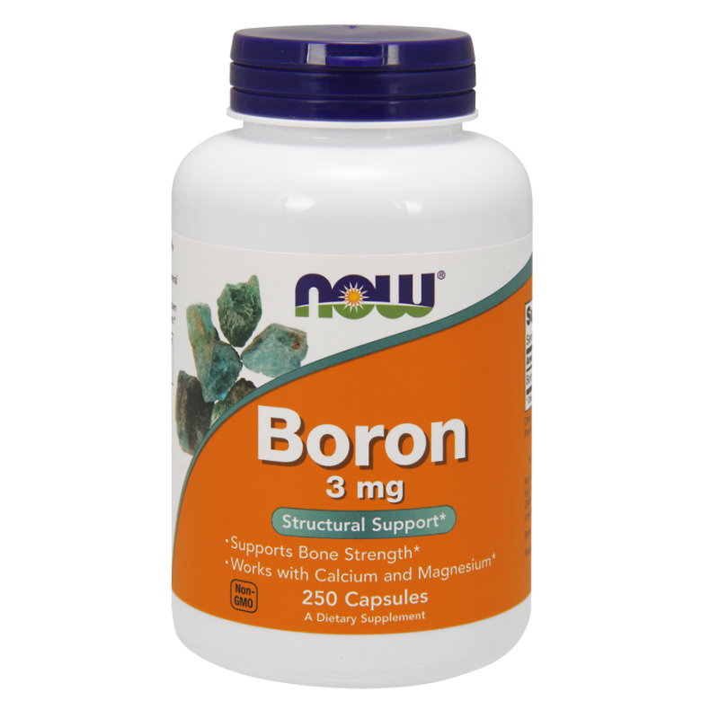 Boron - Bor 3 mg (250 kaps.) NOW Foods