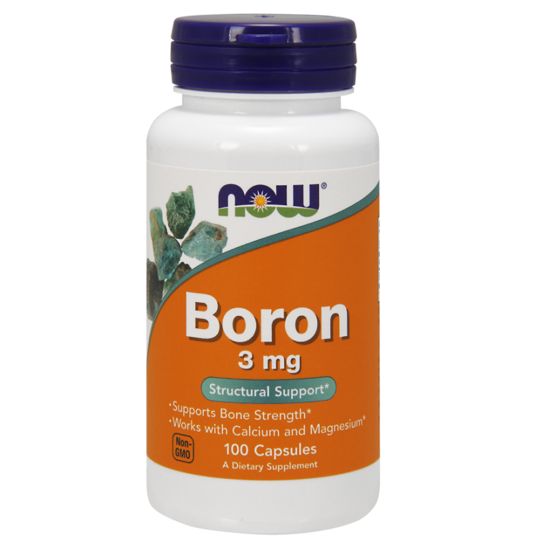 Boron - Bor 3 mg (100 kaps.) NOW Foods