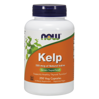 Kelp (naturalny Jod) - Morszczyn Pęcherzykowaty (250 kaps.) NOW Foods