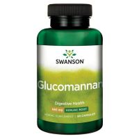 Glucomannan (Glukomannan) 665 mg - Konjac Root (90 kaps.) Swanson