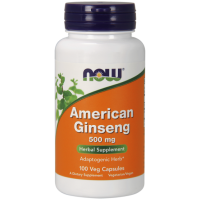 American Ginseng - Żeń-szeń Amerykański 500 mg (100 kaps.) NOW Foods