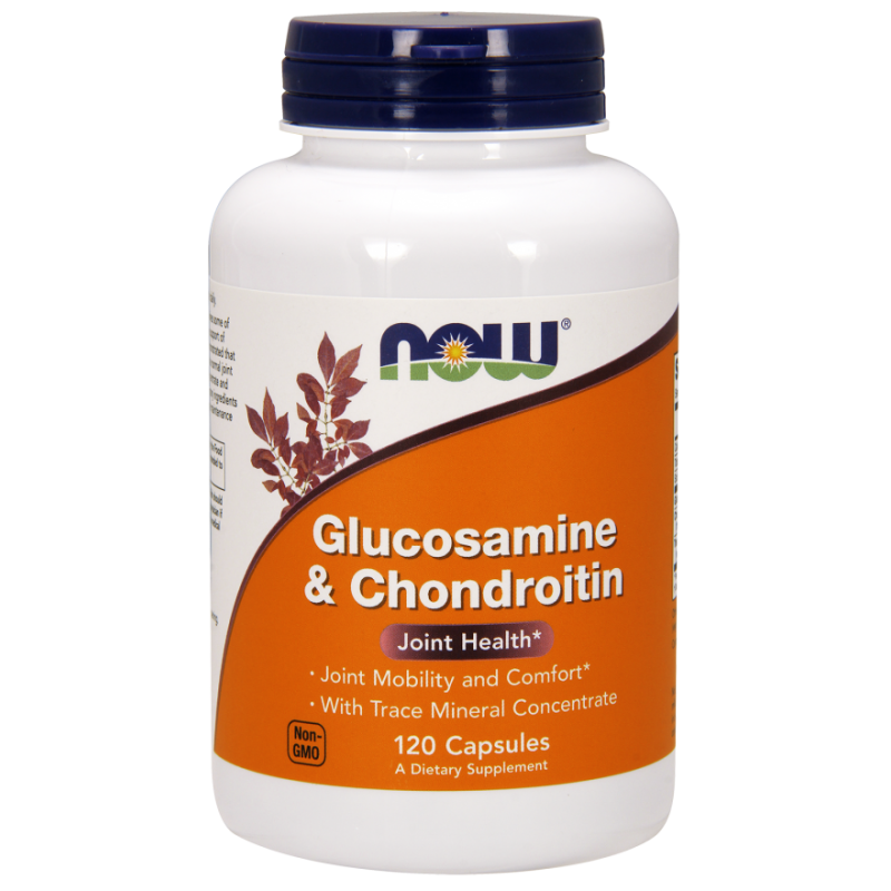 Glukozamina Chondroityna i Mikroelementy (120 kaps.) NOW Foods