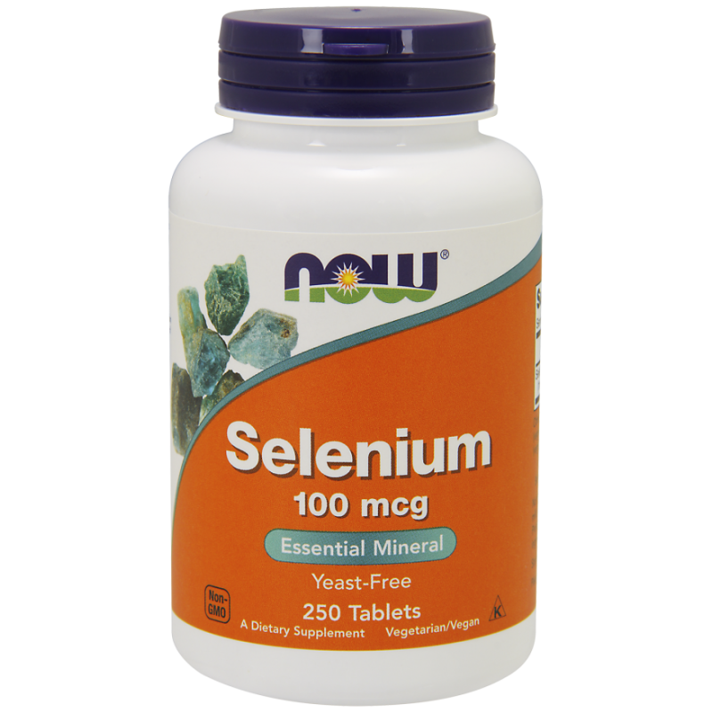 Selenium - Selen 100 mcg (250 tabl.) NOW Foods