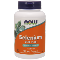 Selenium - Selen 200 mcg (180 kaps.) NOW Foods