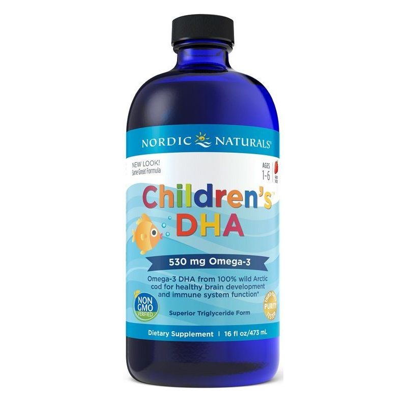 Childrens DHA - DHA i EPA dla dzieci o smaku truskawkowym (473 ml) Nordic Naturals