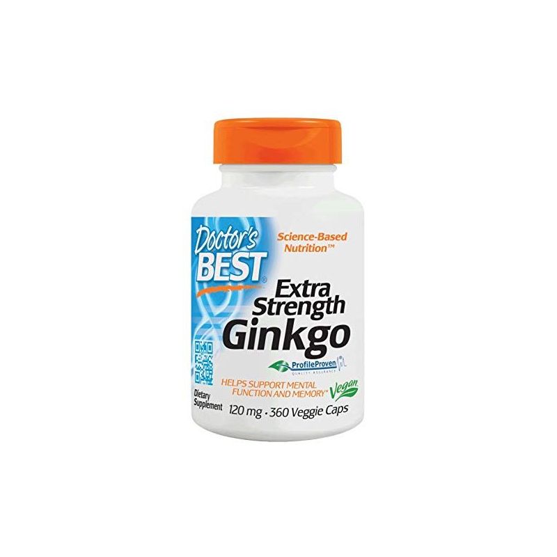 Ginkgo Biloba ekstrakt - Miłorząb Dwuklapowy 120 mg (360 kaps.) Doctor's Best