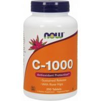 Witamina C 1000 mg o przedłużonym uwalnianiu (250 tabl.) NOW Foods