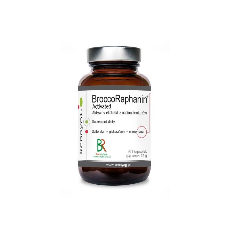 BroccoRaphanin - Aktywny ekstrakt z Nasion Brokułów 250 mg (60 kaps.) Kenay