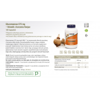 Glucomannan (Glukomannan) 575 mg - Konjac Root (180 kaps.) NOW Foods