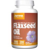 Flaxseed Oil 1000 mg - Olej lniany (200 kaps.) Jarrow Formulas